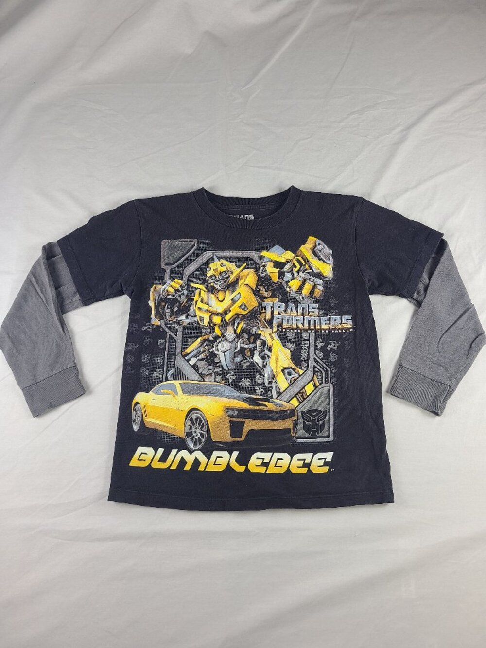 Trans Formers Revenge Of The Fallen Bumblebee Long Sleeve Shirt Boys S Black & Y